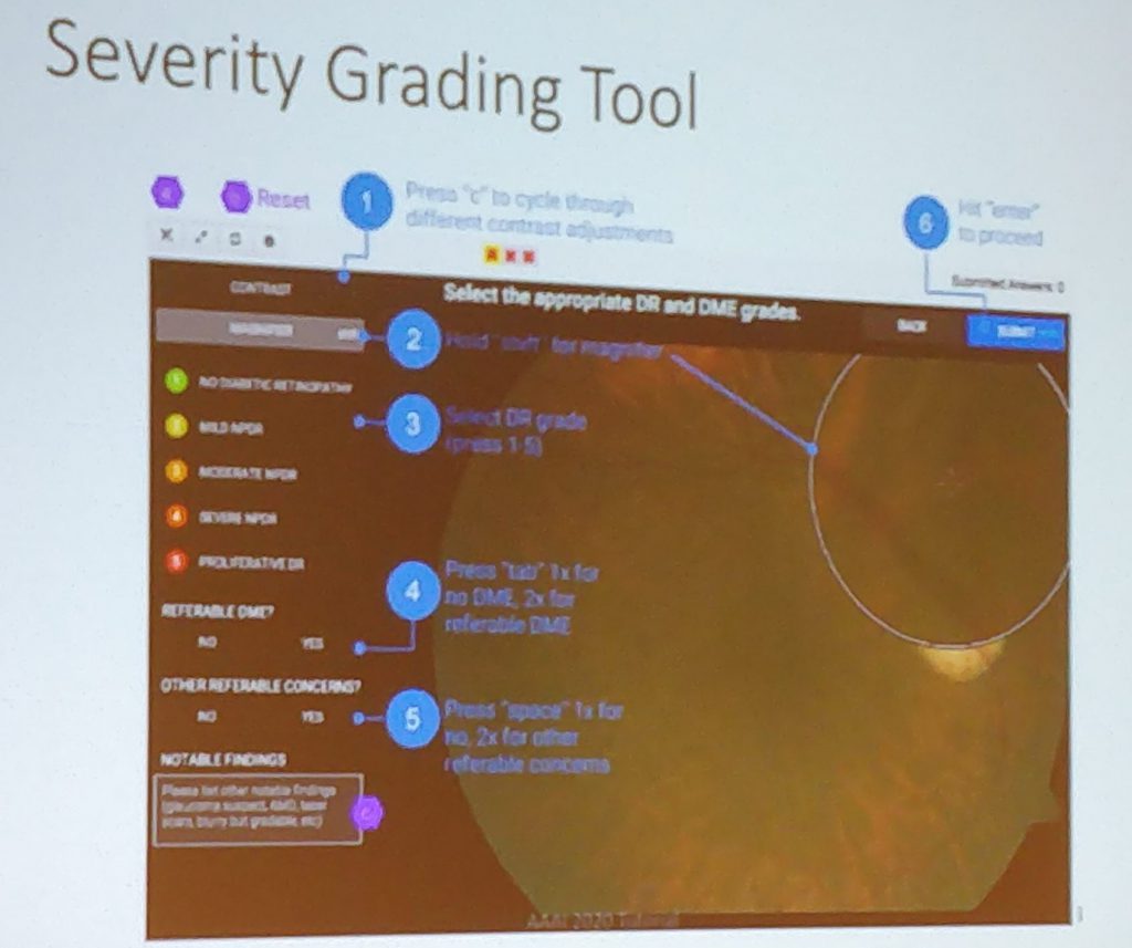 Labeling tool to help physicians create the necessary ground truth for retina image analysis.