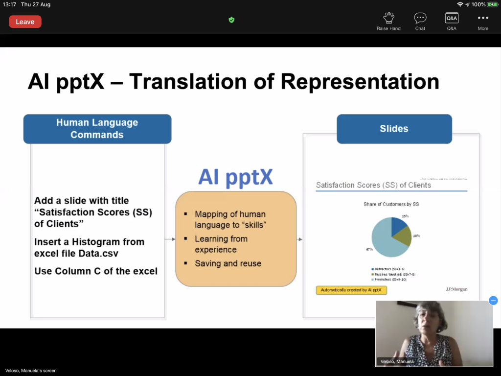 This has to be the ultimate business application for Artificial Intelligence. If a super-human AI was to go rogue and consume all of the universe's resources over-optimizing something, as Dr. Bostrom fears, I think endless PowerPoint decks would be more suitable madness than endless paperclips.